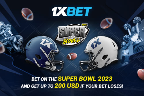Суперакция 1xBet к Супербоулу: победа или возврат до $200!